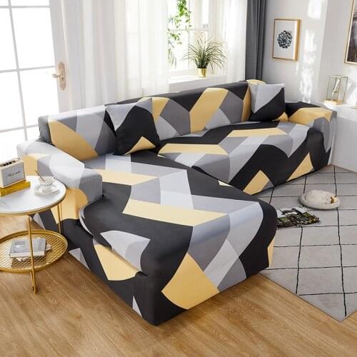 Geometric Stretch Sofa Cover Elastic Slipcover Couch Covers for Living Room Home Decor 1/2/3/4 Seater