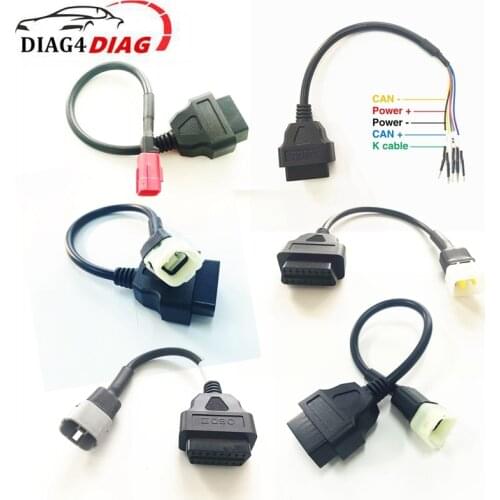 For Motorcycle OBD2 Connector For HONDA/K-T-/SUZUKI/DUCADI/KAWASAKI Moto 3pin 4pin 6pin Extension Cable for Yamaha