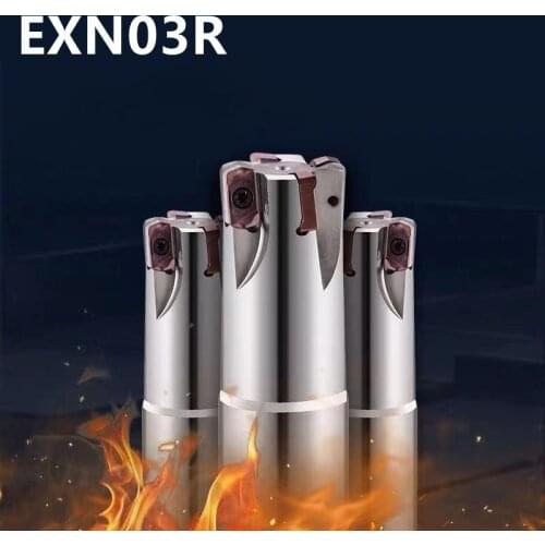 HSS CNC milling cutter bar EXN03R plane milling machine alloy milling cutter bar +10PCS LNMU0303ZER ultra high feed insert EXN03