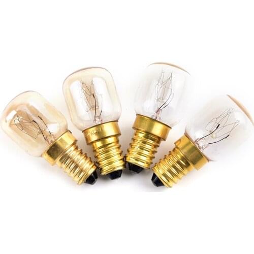 Hot Sale 220v-240v High temperature 15W / 25W / 300 Degree SES E14 OVEN toaster/ steam LIGHT BULBS / COOKER HOOD LAMPS