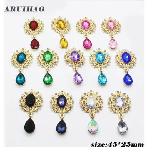 Hot sparkling small gold pendant wedding party decoration pendant DIY handmade clothing shoes bag jewelry making accessories