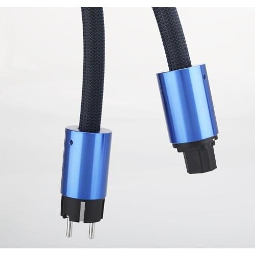 Audiocrast P1915 HI End Schuko Power Cord CD amplifier amp EU Power Plug Cable HIFI AC Mains Power Cable EU Schuko Power line