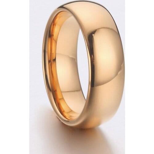 LOVE Alliances 100% tungsten ring Simple Plain Rose Gold Filled Marriage wedding couple rings for men and women