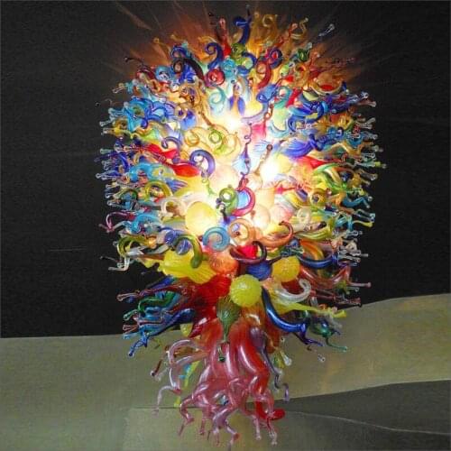 Murano Glass Chandeliers High Ceiling Decorative Hanging Lamp Murano Glass Modern Art Design