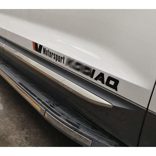 Car Door Side Skirt Body Stickers Engine Cover Trim Decal Light Eyebrow Reflective Strip For Skoda Kodiaq Exterior Accessories