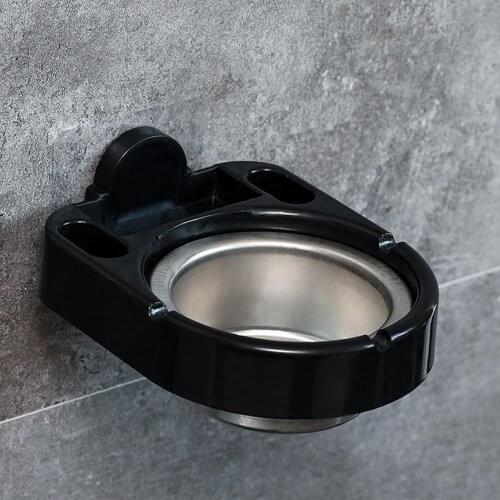 1Pc Stainless Steel Cigarette Ashtray Wall Mounted Separable Ashtray Holder