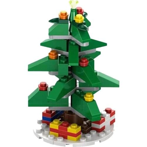 NEW Anime Plant Series DIY Christmas Tree Accessories Environmental OPP Bag Puzzle Assembled Building Blocks Childrens Gifts