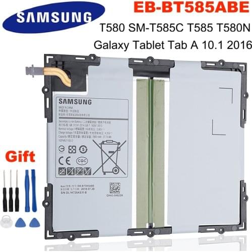 SAMSUNG Orginal Tablet EB-BT585ABE 7300mAh battery For Samsung Galaxy Tablet Tab A 10.1 2016 T580 SM-T585C T585 T580N +Tools