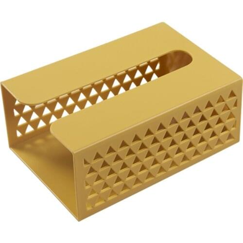 Simplicity tissue box Self-adhesive hanging Toilet paper napkin Storage case kitchen WC office hollow creative Organize Holder