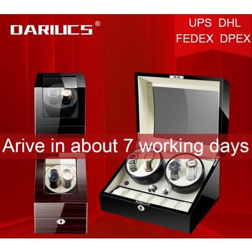 Luxury Single 2/ 4+6 Slots Watch Winder box Motor Auto Self Winding Wooden Cabinet Lacquer Rotate Watches Holder Watchwinder