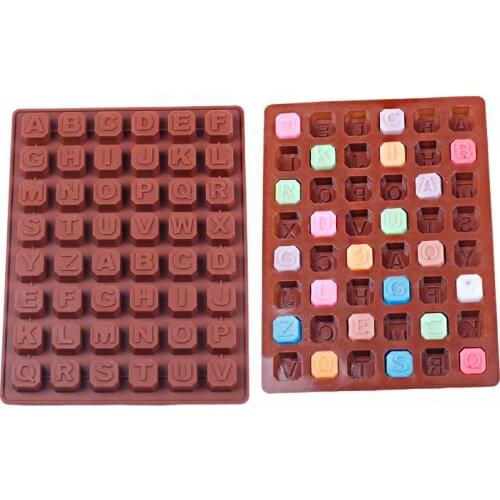 Silicone 26 Letter Shape Chocolate Mold Jelly Cany Ice Mold Cake Moulds Bake Ware D593