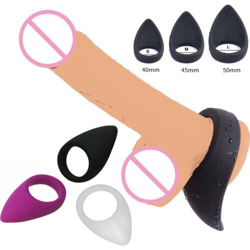 Penis Bind Silicone Ring Sex Ball Stretcher Cock Enlargement Delay Ejaculation Lock Ring Prostate Massage Male Erotic Sex Toys