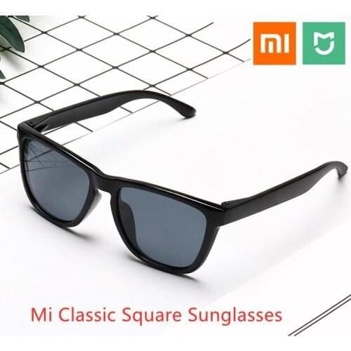 Xiaomi Mijia Classic Square Sunglasses TAC Polarized Lenses Glasses Retro Light Frame Screwless UV Protection Driver Women Mem