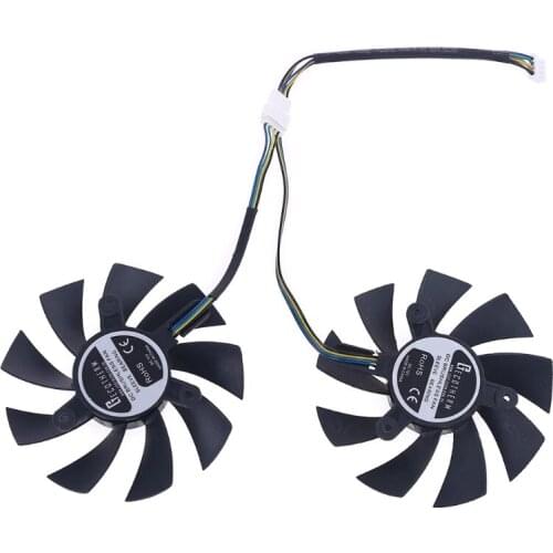 1 Pair 4Pin Cooler Fan for GeForce GTX 1660 RTX 2060 2070 Video Graphics Card