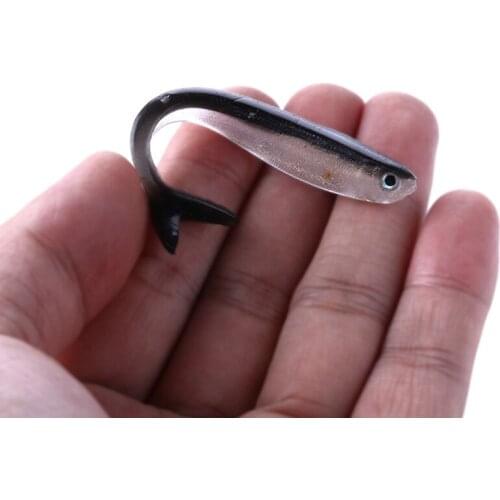 10pcs 8cm 2g Soft Silicone Fishing Lure Minnow Saltwater Freshwater Worms Wobblers Artificial Bait fishing Tackle