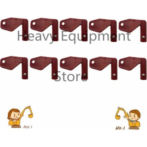 10 Pcs 8157766 Ignition Key For Volvo Loader Truck Penta Disconnect Battery Isolator N5