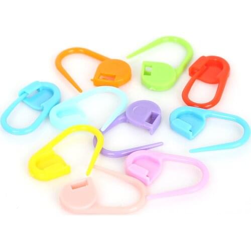 10PCS MIX 22mm Locking Stitch Marker Lock Sewing Pins Plastic Ring Markers for Knitting & Crochet DIY Knitting tools for sweater