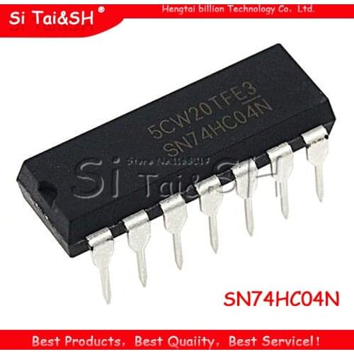 10PCS SN74HC04N DIP14 SN74HC04 DIP 74HC04N DIP-14 74HC04 new and original IC