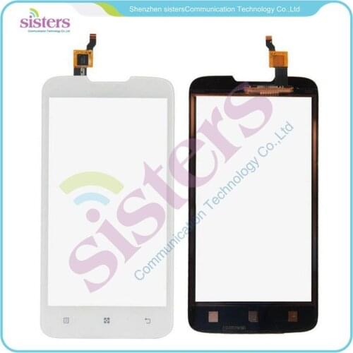 5Pcs High Quality Black /White Touch screen Digitizer front glass replacement For Lenovo A680 Free Shipping