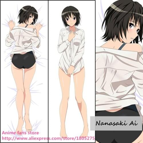 Anime Amagami SS Nanasaki Ai Cute Japanese Pillowcase Pillow Case Cover decorative Hugging Body Bedding