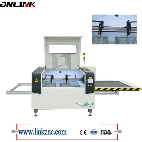 Two laser heads Co2 laser machine wood MDF plywood engraving and cutting machine 90W