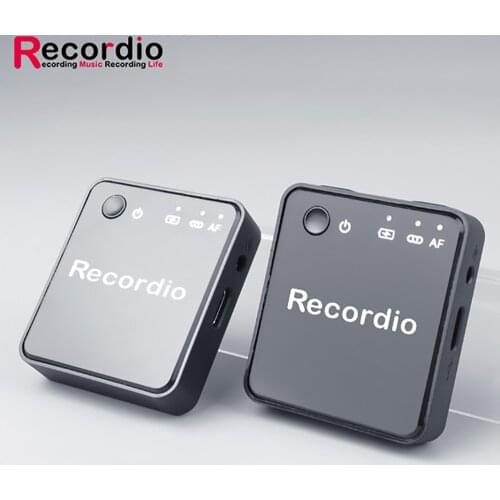 GAW-810 Recordio Wireless Go Mini wireless Lavalier Microphone Kit For Vlogger Photo Video Audio Recording Live Interview Mic