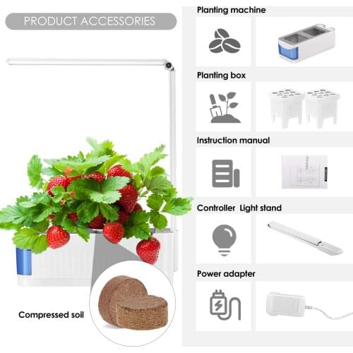 Hydroponics System Box Intelligent Full Spectrum Grow Light Soilless Cultivation Indoor Garden Planter Grow Lamp Nursery Pots