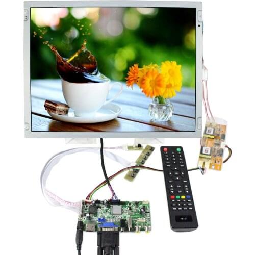 HD MI VGA CVBS USB Audio LCD Controller Board VS-V59AV-V1 With 15" LQ150X1LW73 1024X768 IPS LCD Screen