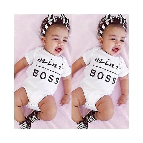 Cotton Newborn Baby Girl Boy Clothes Bodysuit Jumpsuit Playsuit Outfits