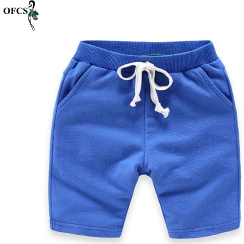 Hot Selling Solid Kids Trousers Children Pants For Baby Boys And Girls Summer Beach Loose Shorts Retail 8 Colors size 80-150cm