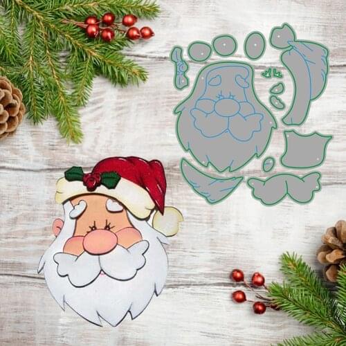 Metal Die Cuts Cartoon Santa Cutting Dies Multipurpose Cut Template Stencils for DIY Photo Album Decorative Embossing Paper Card