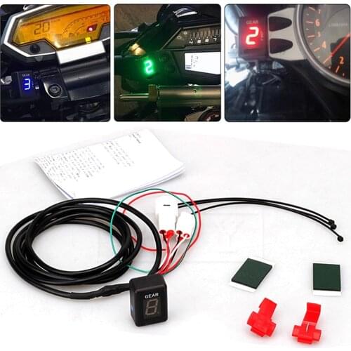 Motorcycle 6 Speed 1-6 Level Gear Indicator Digital Gear Meter LCD Electronics For Yamaha YZF-R1 YZF-R3 YZF-R6 R1 R3 R6 YZF 750