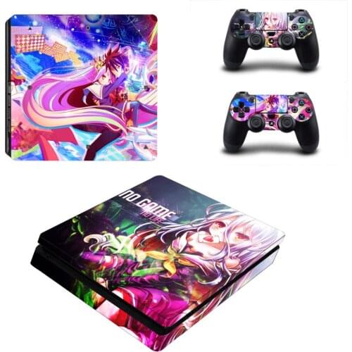 No Game No Life PS4 Slim Sticker Play station 4 Skin Sticker Decal For PlayStation 4 PS4 Slim Console & Controller Skins Vinyl