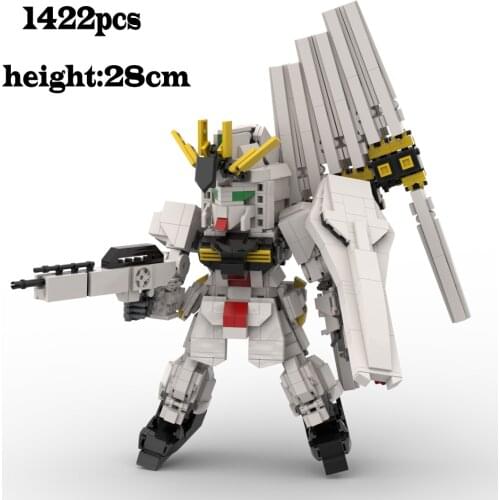Personal DIY MOC RX78 RX93 Devil Z NTD Barbatos GOLD SD vGundam Action Model Blocks Building Toys for Creative Gifts