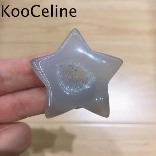 Natural Crystals Quartz Agate Star Shape Tower Point Energy Reiki Stones Home Office Aquarium Decoration Accessories Gemstone
