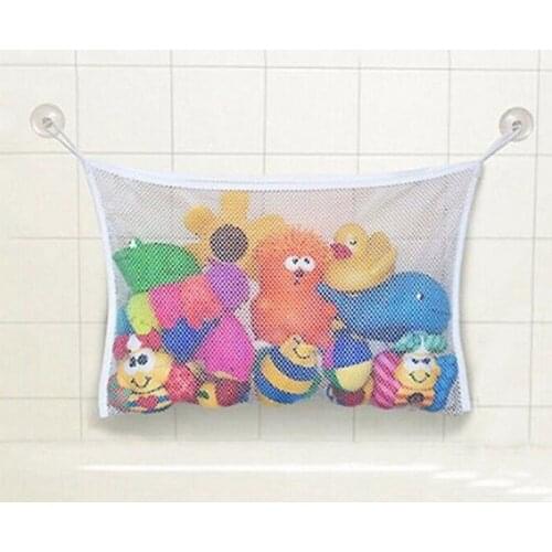 Baby Bath Time Cute Toy Tidy Storage Suction Cup Bag Mesh Bathroom Organiser Net DXAD