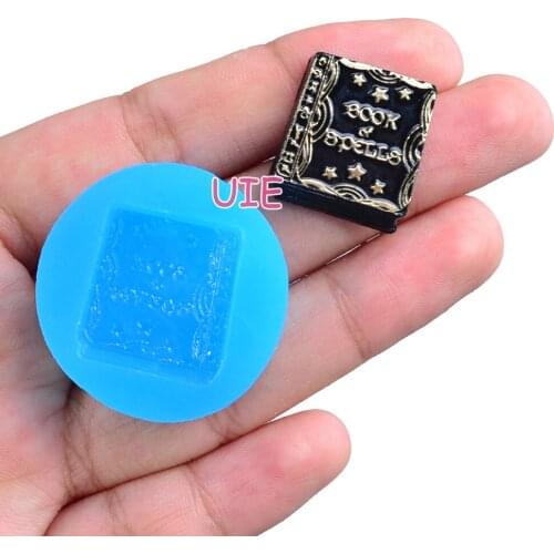 FYL618U 17.4mm x 19.9mm Book Silicone Mold Fondant Cake Decoration Candy Resin Clay Earrings Necklace Craft Soap Candle