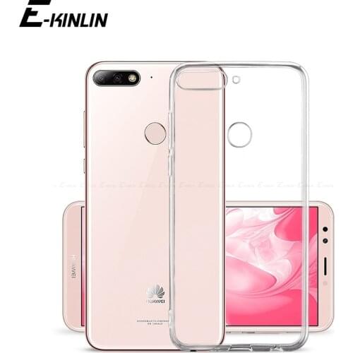 Silicone Phone Case For HuaWei Y9 Y7 Y6 Y5 Y3 II 2 3 Compact Prime Pro Lite 2019 2018 GR5 2017 UltraThin Soft TPU Back Cover