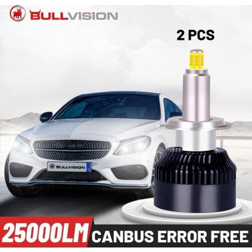 360 H7 LED Headlight Bulb 25000LM H1 9012 HIR2 H11 9005 9006 HB3 HB4 H8 H9 360 Degree CSP LED High Beam Low Beam Turbo Light 12V