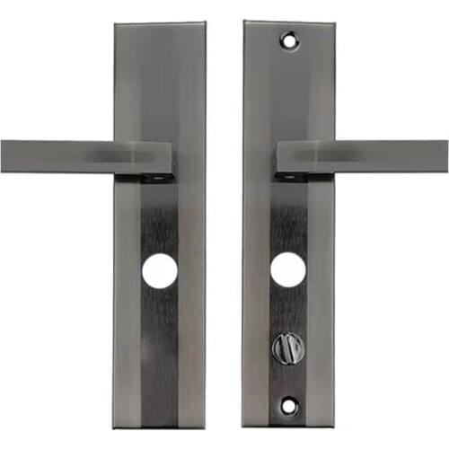 Universal Security Door lock Handle mortise door lock handle circle cylinder hole distance 222mm 235mm door lock body