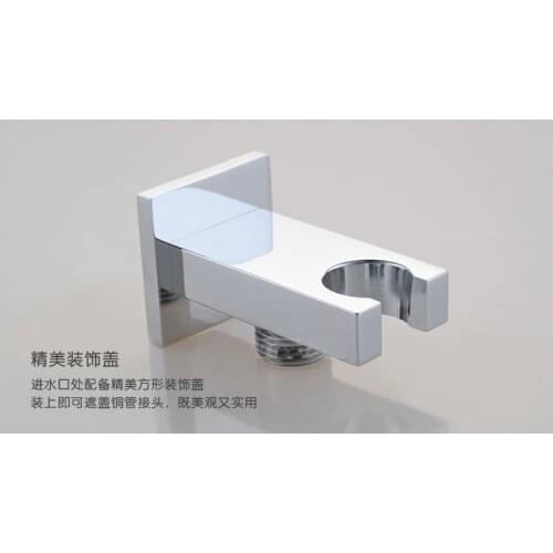 2015 Sale Hand Held Shower Head Holder Faucet Connector Solid Brass Chrome Wall Mount Toilet bidet Shattaf Holder AZPJ024