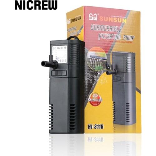 220V SUNSUN mini nano building internal filter submersible oxygen pump fish turtle aquarium water plant tank purifier