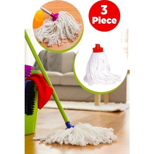 Arsimo 3 Pieces Rope Tassel Spare Mop Mop Head