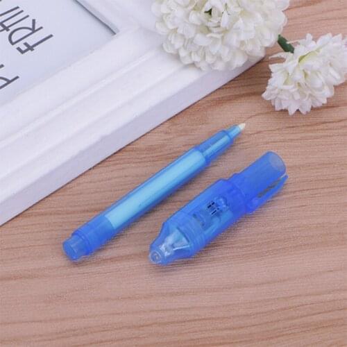 4Pcs/set Invisible Ink Pen Built in UV Light For Pen Safety To Use (pink+purple+yellow+blue)