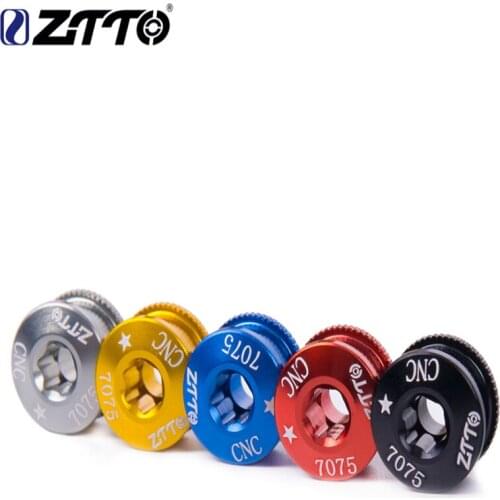 5pcs ZTTO 5PCS Chain-rings Bolt Bicycle Chainwheel Screws CNC 7075 Road MTB Bicycle Disc Screw for Crankset Bicycle Parts