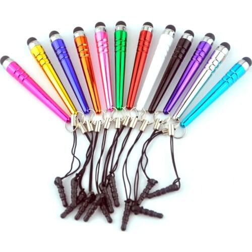 1000Pcs/lot Stylus Pen Bundle Mini Crystal Capacitive Universal Touch Screen for iPhone Samsung Huawei Android phones iPad iPods