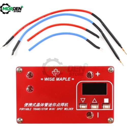 DIY Spot Welding Machine LCD Display DC 12V Portable Transistor Mini Spot Welder Pen for 18650 Lithium Battery Power Supply