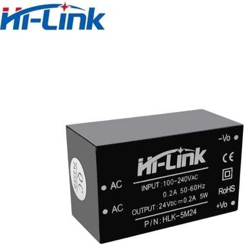 Free Shipping 10pcs/Lot HLK-5M24 220v to 24volt 5W AC DC IOT Power Module Supply