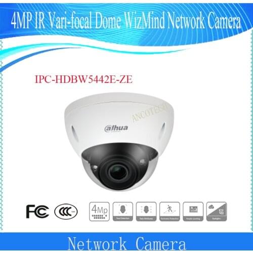 DAHUA 4MP IR Vari-focal Dome WizMind Network Camera DH-IPC-HDBW5442E-ZE with Motorized Lens DAHUA EPOE Camera