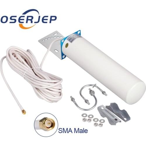 10m 2g 3g 4g Omni Wifi Antenna Dual Band Sma Male Antenna Ts9 Crc9 For Huawei ZTE 4G LTE Router Modem Aerial Signal Booster